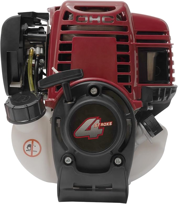 0.75kw Gasoline Lawn Mower, 35.88cc Hand-Held Gas Grass Trimmer, 4-Stroke 2T Cutting Edge Blade Head Gas Lawn Mower with Silencer, 8500rpm, Heat Dissipation Holes, 2800-3000r/Min Idling Speed