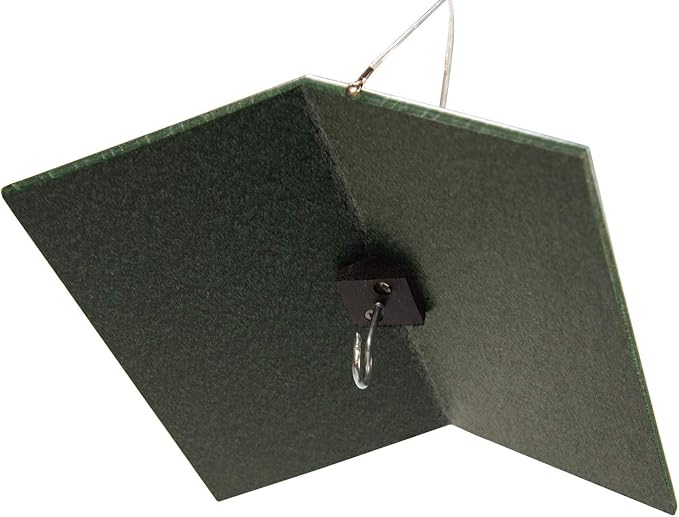 JCs Wildlife Poly Weather Cover - Rain Guard - Hang Bird Feeder or House Underneath for Protection from Rain or Snow - Easy to Clean and Use (Medium, Green)