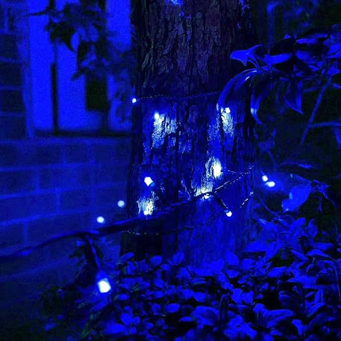 33ft 12V Low Voltage String Lights-Low Voltage Landscape Lights-Works with Landscape Lighting Systems -for Indoor Outdoor Xmas Tree Wedding Party Decoration（Blue）