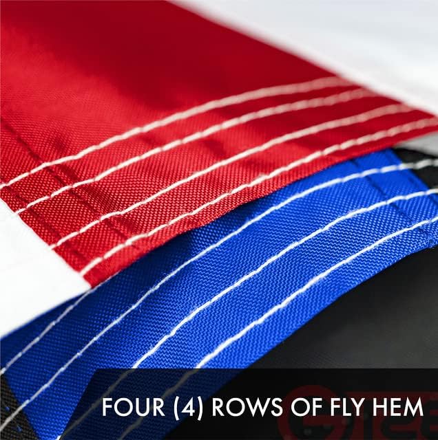 G128 Blue Lives Matter Flag | 2.5x4 Ft | ToughWeave Series Embroidered 210D Polyester | Duty and Honor Flag, Embroidered Design, Indoor/Outdoor, Vibrant Colors, Brass Grommets