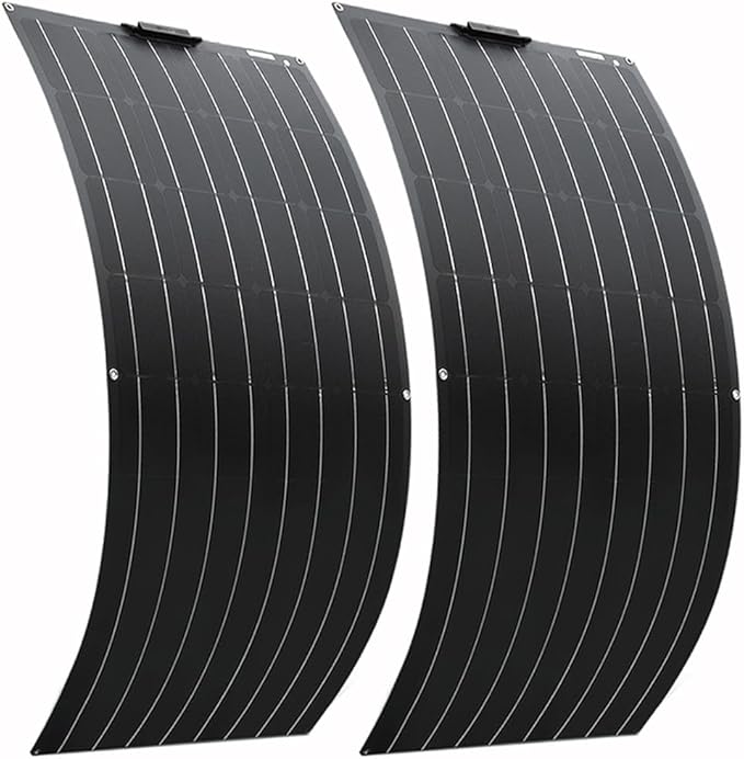 1200 Watt Flexible Solar Panel for RV, 2 × 600 Watt 12 Volt Solar Power Panel Kit Photovoltaic Module Monocrystalline Solar Panels for Camping Off Grid Car Battery Charging Boat