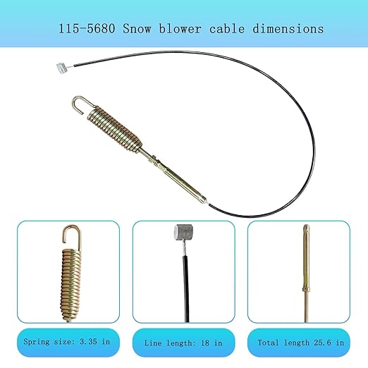 115-5680 Auger Cable Replacement for Toro 106-4599 1155680 Snowblower/Snow Thrower 38595 38611 38620 38630 38640