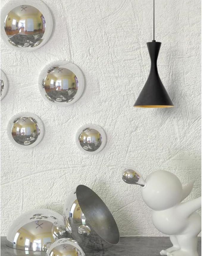 7pcs Half Gazing Globe Mirror Ball,Silver 304 Stainless Steel Hollow Polished Reflective Smooth Garden Sphere,Colorful and Shiny Addition to Any Garden or Home