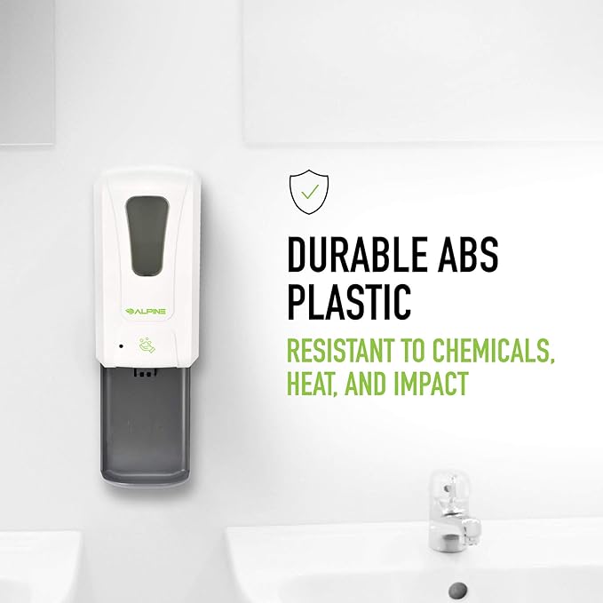 Alpine Automatic Hand Sanitizer Dispenser - Touchless Soap Dispenser with Drip Tray for Restaurant, Hospital, School, Hotel, Kitchen and Bathroom -1200mL Foam