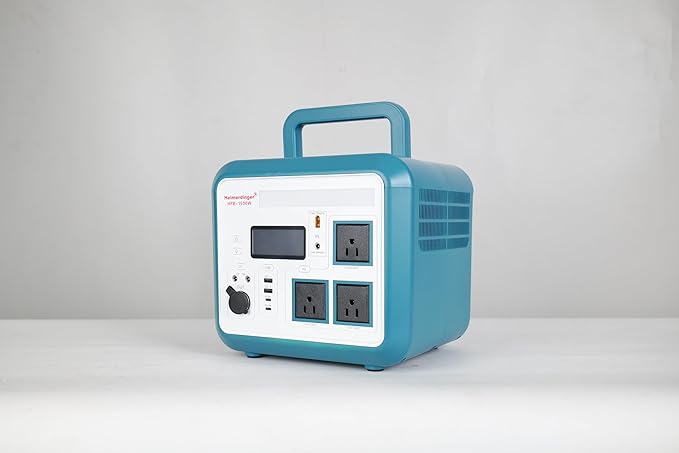 Heimerdinger 1500W Solar Generator Portable Power Station, 1152Wh LiFePO4 Battery, 3000W Peak, AC/DC/USB-C PD100W, for Outdoor Camping, RV, Power Outages