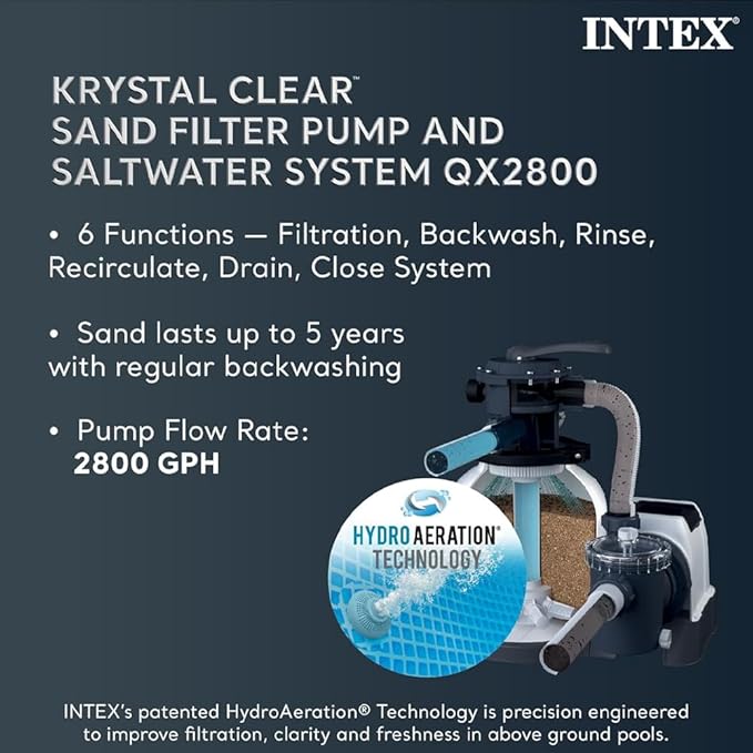 Intex 32' x 16' x 52" Ultra XTR Rectangular Outdoor Swimming Pool Set with Pump - Large Above Ground Backyard Pool with Deluxe Maintenance Kit
