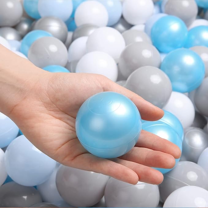 TRENDPLAY Plastic Balls for Ball Pits 2.2 Inch, Pack of 50 100 200 500 Hollow Balls, Perfect for Toddler Baby Pools,Party,Festival Decoration
