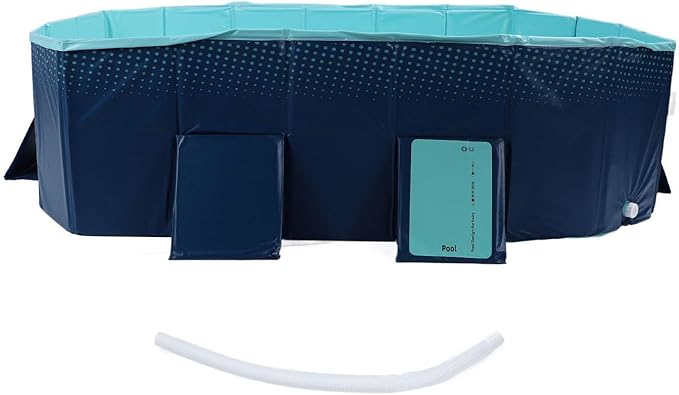 Thickened Foldable Pool for Family Outdoor Fun, Non Inflatable Wear Swimming Pool for Kids Dogs (1.85m/6.1ft)