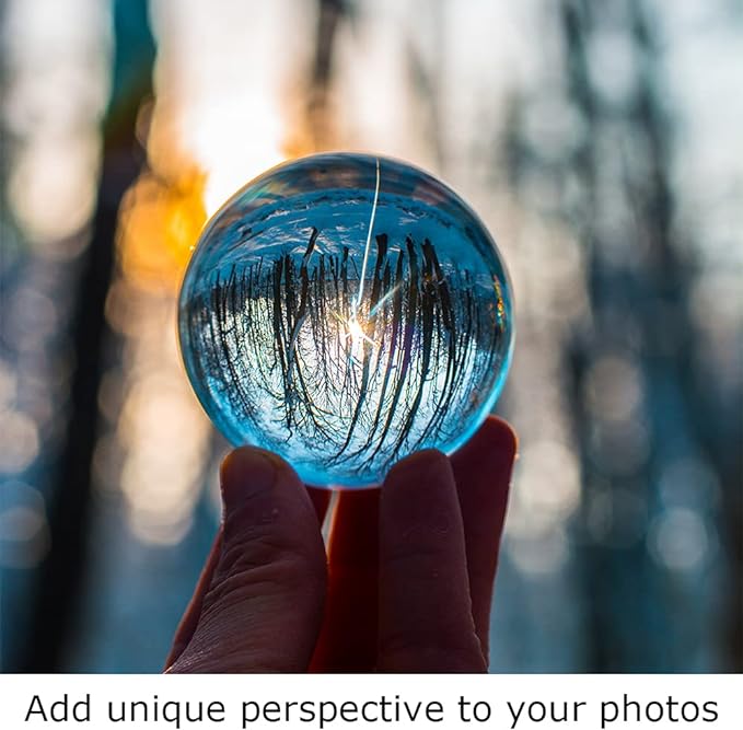 Clear Crystal Ball with Stand 100mm/3.9 inch for Fortune Teller Accessories,Decorative Ball,Magic,lensball Photography,Feng Shui,Witchcraft Decor,Scrying,Large Quartz Crystal Orb Prop Glass Sphere