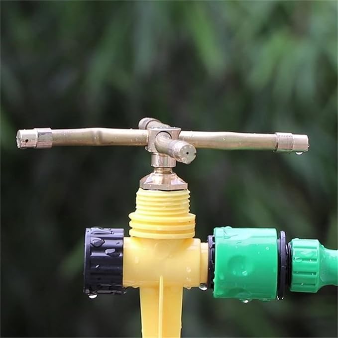 3/4 Arm Automatic Rotary Sprayer with Water Sealant Tape, 360 Degree Rotation Irrigation System Sprinkler Head, Sprinklers for Plants, Large Area Coverage Water Sprinkler for Garden Yard Lawns (4-ARM)