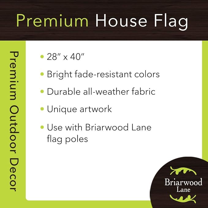 Briarwood Lane House Flag 40x28 For Outdoor Flip Flops Beach Summer For Summer House Flag