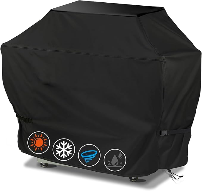 32 inch Grill Cover for Outdoor Grill,Upgraded Adjustable Buckle and Drawstring,Waterproof, Anti-UV, Rip-Proo,Suitable for Most Grills