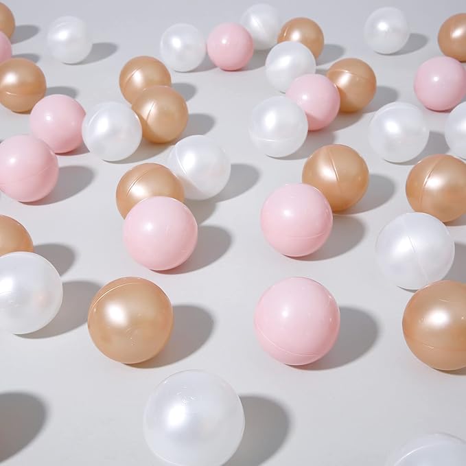 TRENDPLAY Plastic Balls for Ball Pits 2.2 Inch, Pack of 50 100 200 500 Hollow Balls, Perfect for Toddler Baby Pools,Party,Festival Decoration