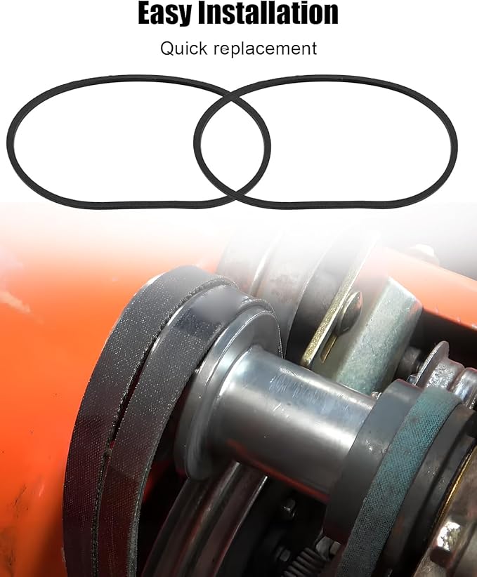 2Pcs V-Belt Fit for Ariens 07200802 Deluxe 24" 28" Snow Thrower, Snow Blower Deck Drive Belt