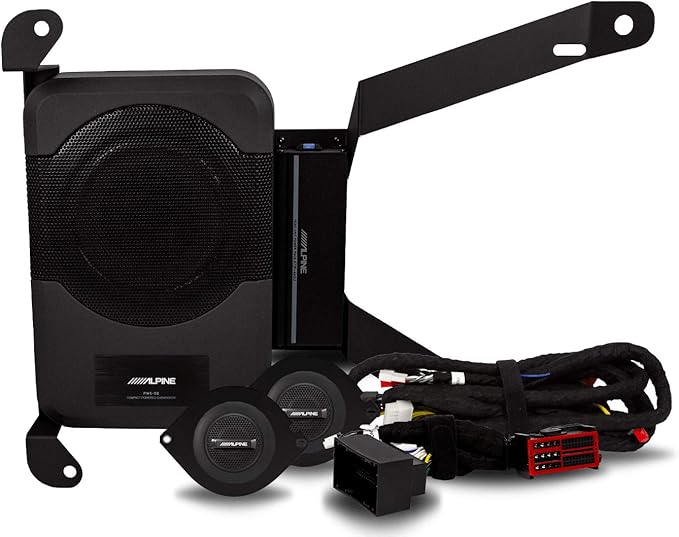 Alpine Electronics PSS-23WRA Powered Sound System Upgrade for 2018-Up 4-Door Jeep Wrangler JL Without The Factory Upgraded Sound System
