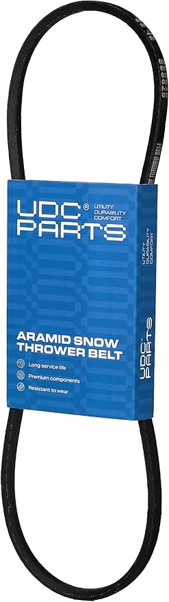 UDC Parts Snow Thrower Auger Belt 954-0367 / Aramid Cord / 34.4 inches/for MTD Cub Cadet Troy Bilt Craftsman Yard Machines Huskee 754-0367 2705611 OEM-754-0367 Storm 24 Storm Tracker 930 SWE 828 WE