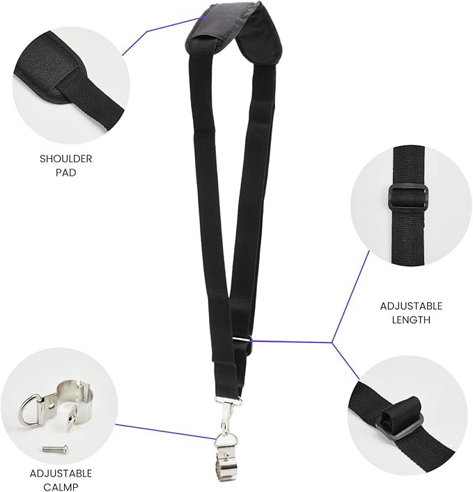 Weeder Shoulder Strap Backpack Shoulder Strap Adjustable String Trimmer Shoulder Strap for EGO 56V Universal Shoulder Strap Trimmer Weed whackers/lawnmowers/Hedge Trimmers