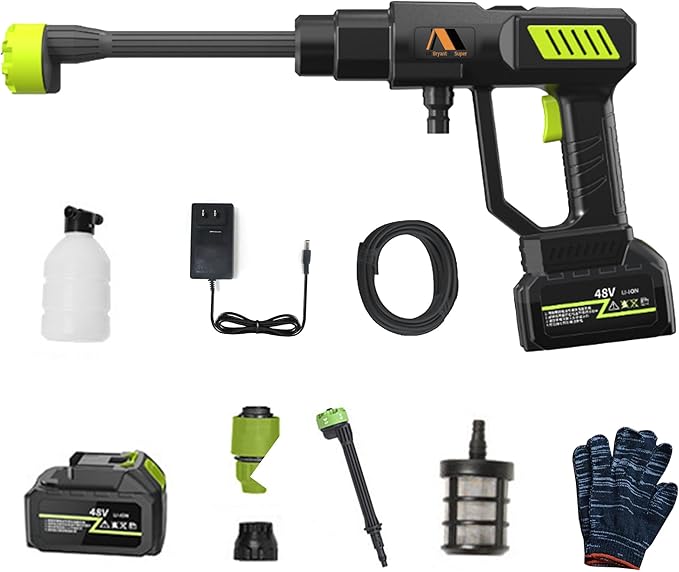 Cordless Pressure Washer Battery Powered; 990 PSI Cordless Power Washer with 4.0Ah Battery&Charge - 6-in-1 Nozzle, Handheld Portable Pressure Washer Cordless & Portable Handheld Power Washer