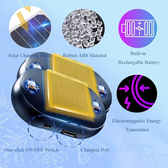 Riloer Electromagnetic Wave Anti Freezing And Snow Removal Device 2pcs, Anti Freeze Electromagnetic Car Defroster For Snow Removal, Electromagnetic Car Snow Removal Device