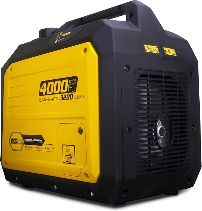 Aceup Energy 4000 Watt Portable Generator, Gas Generator Quiet for Home, RV-Ready, EPA Compliant