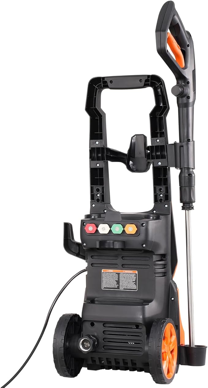 VEVOR Electric Pressure Washer, Max 4200 PSI and 2.8 GPM, High Power Pressure Cleaning Machine with 4 Quick Connect Nozzles and a Foam Cannon, Ideal for Cars/Fences/Driveways/Patios/Home Cleaning
