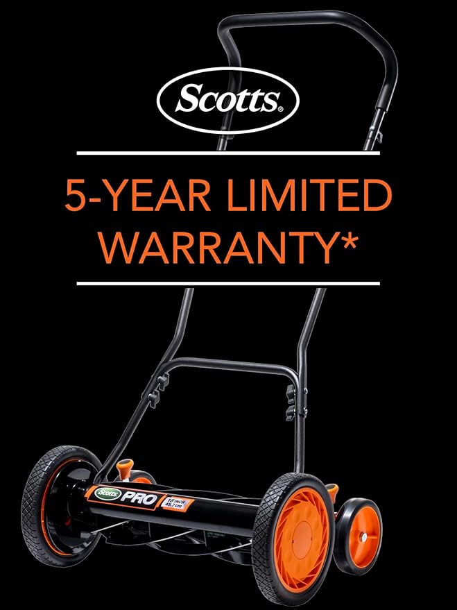 Scotts 18-Inch 7-Blade Push Manual Reel Lawn Mower