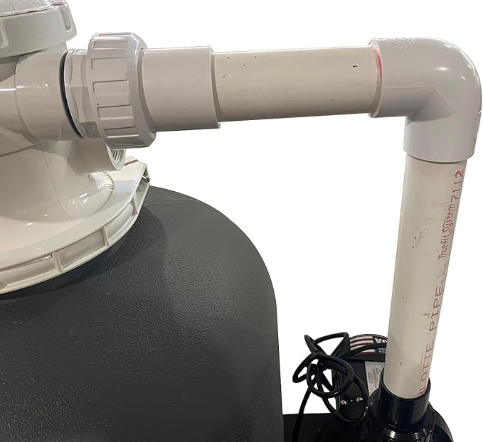 FibroPool Sand Filter Pump System For Above Ground Swimming Pools - Designed and Assembled in USA - Hose Adapters Included - High Efficiency - FSP Series (FSP21) Black