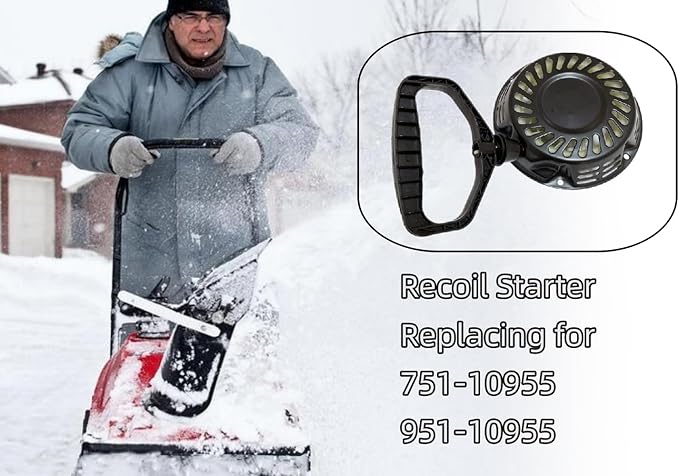 751-10955 Recoil Starter Replacement for MTD 161-JW 161-JWA Craftsman C-Cadet Hus-kee Troy-Bilt Yard Machines Snowblower Rep 951-10955