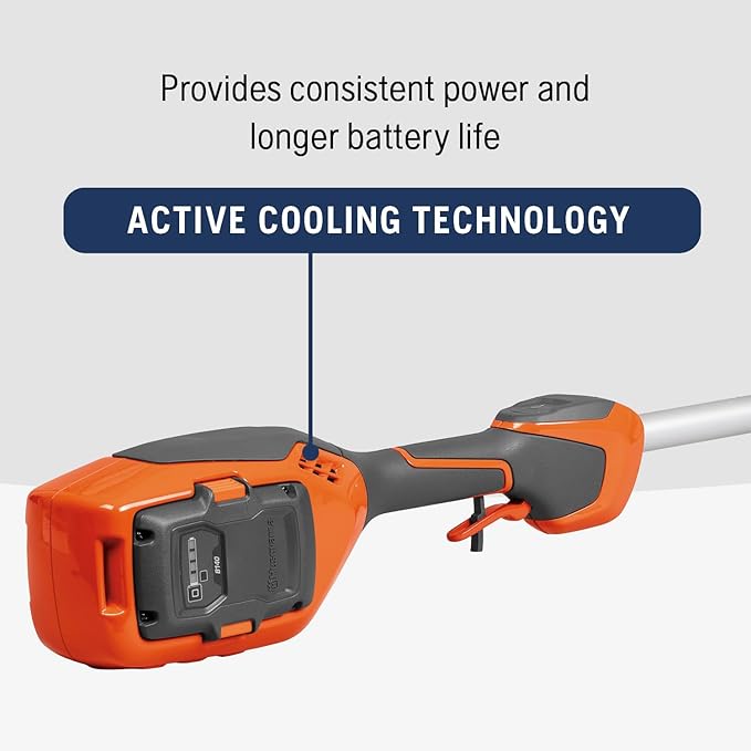 Husqvarna 110iL FLXi Cordless Grass Trimmer and Edger, Attachment Capable Battery Weed Trimmer with 4 Ah Battery and Charger Included, Extension Pole for Longer Reach