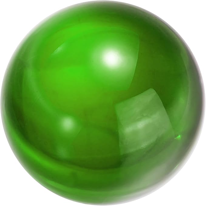 uxcell 30mm/1.2" Crystal Sphere Ball Glass Solid Decorative Sphere Crystal Ball Prop Ornament for Feng Shui Divination Fortune Telling Tabletop Fountain Decoration, Green