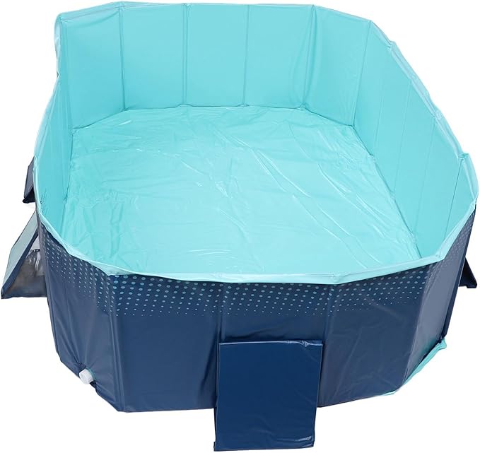 Thickened Foldable Pool for Family Outdoor Fun, Non Inflatable Wear Swimming Pool for Kids Dogs (1.85m/6.1ft)