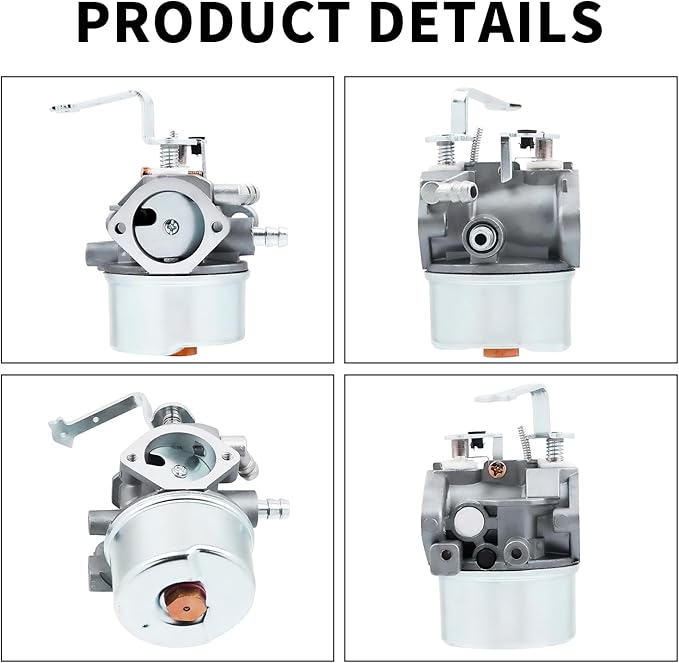 640152 Carburetor for Tecumseh 640023 640152A 640051 640140 640260B HM80 HM90 HM100 8-10 HP Engine Snow Blower with 33268 Air Filter Spark Plug kit