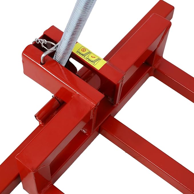 Ride on Lawn Mower Jack Lift, 800 Lbs Capacity Lawn Tractor Lifter Telescopic Maintenance Jack for Lawn Mowers and Garden Tractors, Lawn Tractor + 45°Tilt Adjustable (Red)