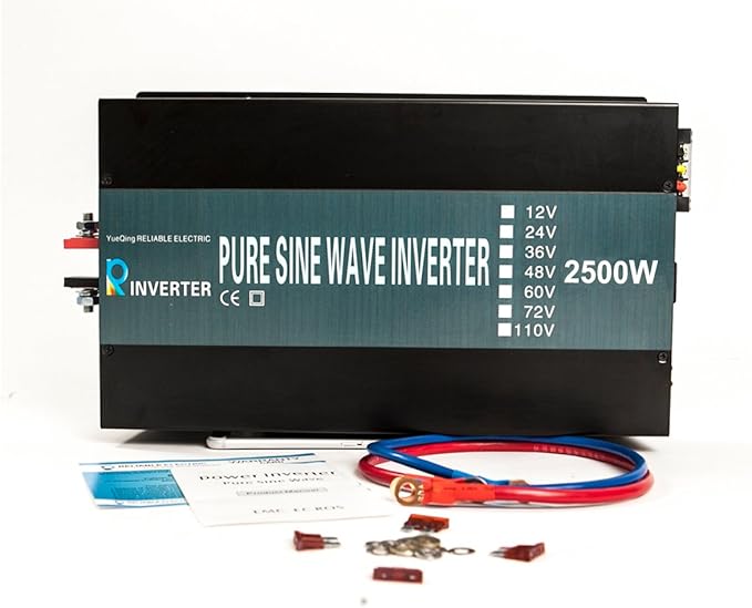 WZRELB RBP250024VCRT 2500W 24V 120V Pure Sine Wave Solar Power Inverter with Remote Control Switch