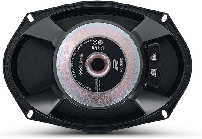 Alpine R2-S69C High-Resolution 2-Way Speaker Set / 6x9 with RKFR69 3-Piece Foam Ring Speaker Enhancement