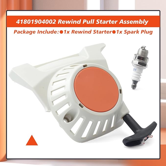 4180 190 4002 Rewind Pull Starter Assembly Replacement for Stihl String Trimmer Model Fs90 FS91 FS110 FS111 FS130 FS131 KM91R KM111R KM131R Replace 4180-190-4002 41801904002