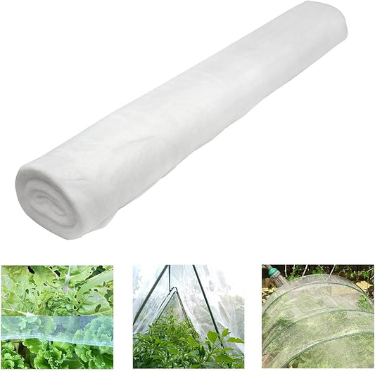 6.5Ft x 100ft Mosquito Bug Insect Bird Fine Mesh Net Barrier Hunting Blind Garden Screen Netting for Protect Your Plant Fruits Flower