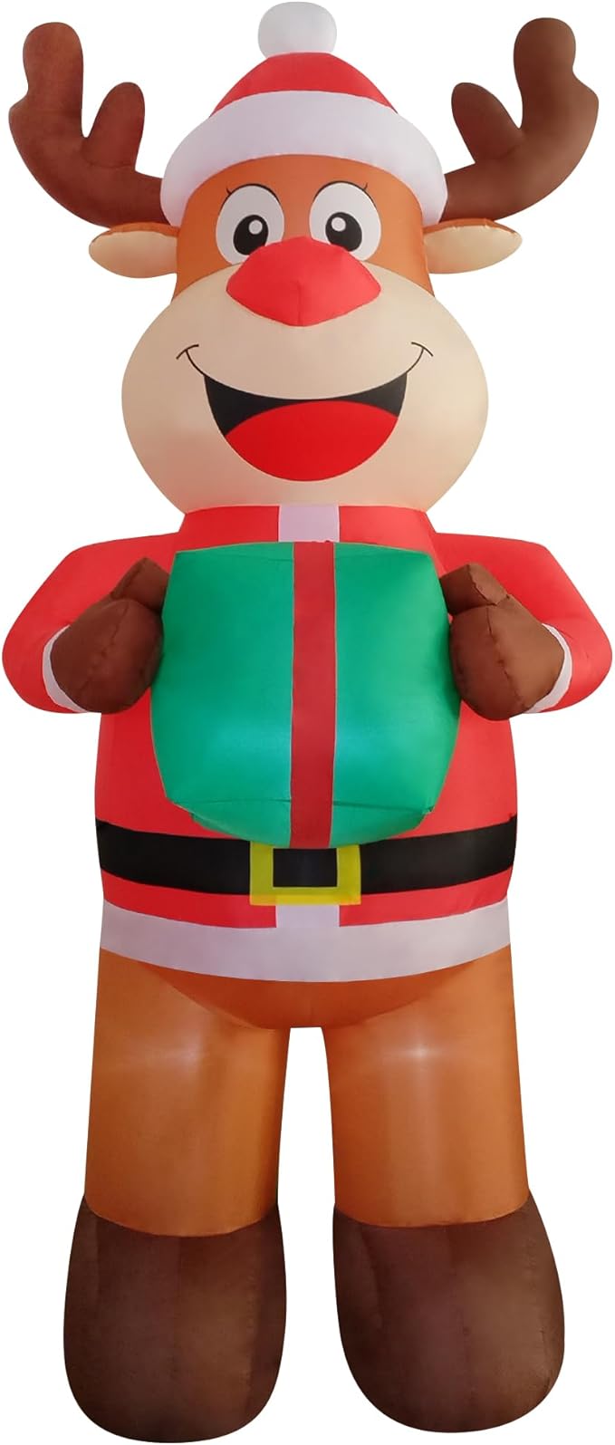 12ft Christmas Inflatable Yard Decor Build-in LED Outdoor Blow up Christmas Decorations for Yard/Lawn/Garden (12ft Reindeer)