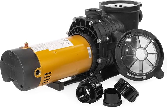 XtremepowerUS In-Ground Swimming Pool Pump Spa 1.75HP Dual Speed High Flow 5,280 GPH 1.5" NPT w/ Slip-On Fitting Included, Filter Basket, 230V