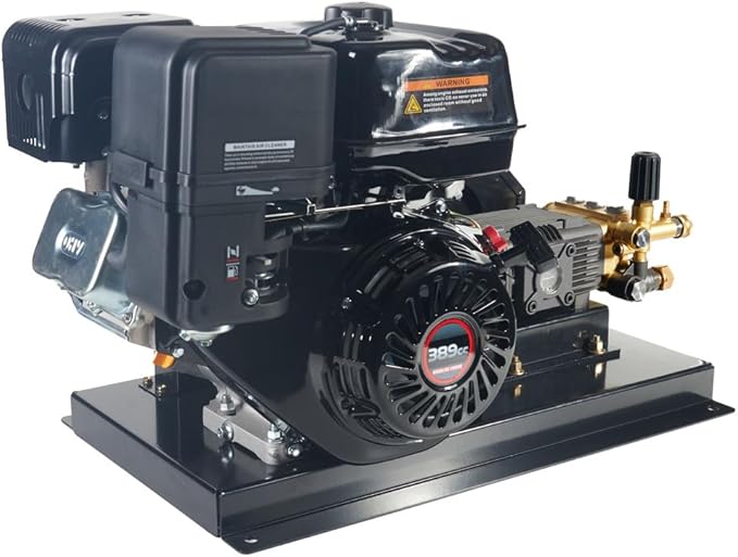 Canpump Belt Drive High Flow Pressure Washer 3600 PSI, 5 GPM – Triplex Power Washer Pump, 13 HP Loncin Engine – Electric Start, Commercial Grade, Fully Serviceable w/External Unloader