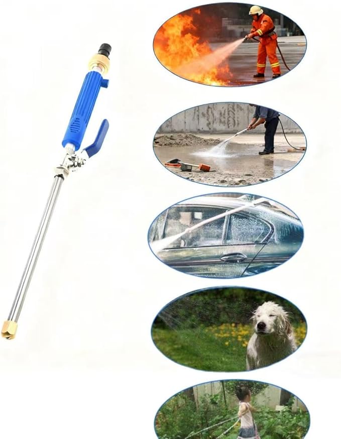 Jet Flux High-Pressure Washer, Upgraded Cleaning Tool for 2025, Equipped with 2 Water Jet nozzles, Quick-Connect Spray, Suitable for Garden Hoses, car Washing, and Home Cleaning