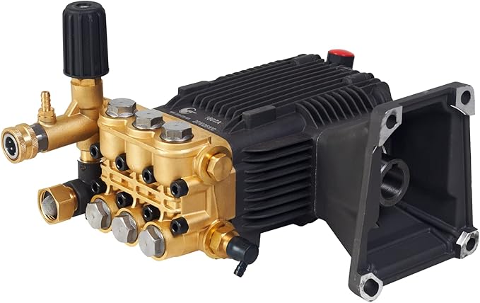 Canpump CE 3648 G Pressure Washer Pump – 3600 PSI, 4.8 GPM, 1″ Shaft, Horizontal, Triplex, External Unloader – Commercial Grade Replacement Power Washer Pump – for 13 HP Gas Engines