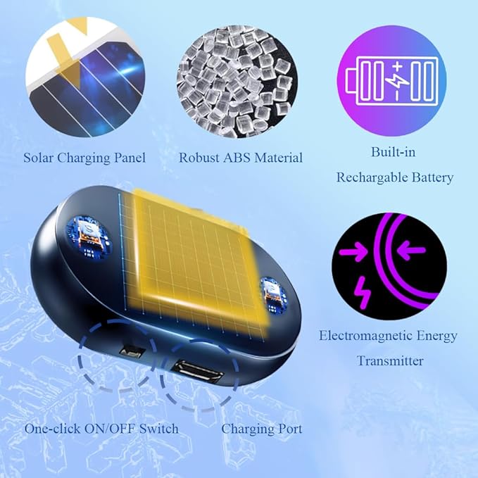 Riloer Electromagnetic Wave Anti Freezing And Snow Removal Device 4pc, Anti Freeze Electromagnetic Car Defroster For Snow Removal, Electromagnetic Car Snow Removal Device