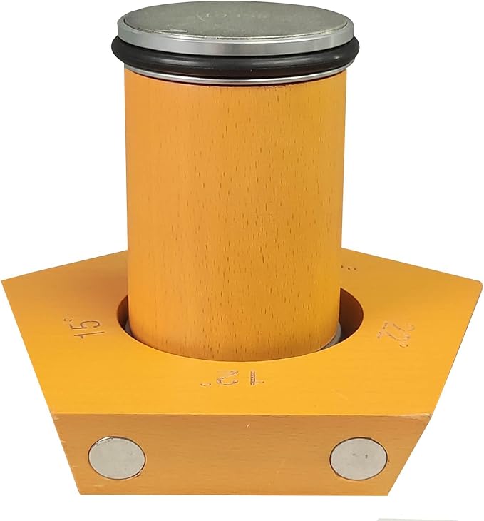 Rolling Knife Sharpener with 2 Diamond Discs and 2 Honing Discs, 5 Magnetic Angle Offer 12/15/18/20/22° for Kitchen Knives (SET-A)