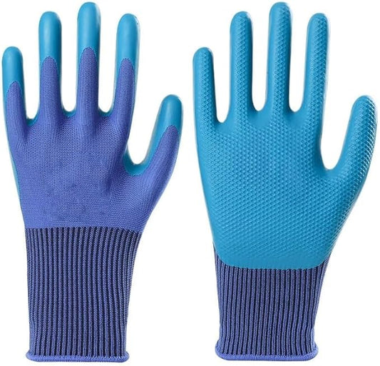 gardening gloves 12 Pairs for work cleaning welding or mechanix material cotton rubber or latex for women or men