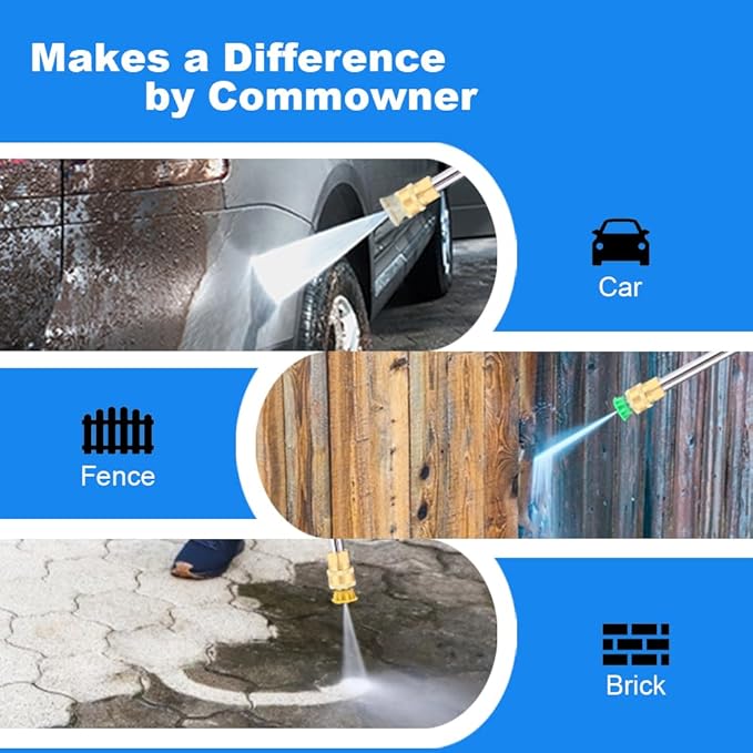 Electric Pressure Washer 5000 PSI 2.8 GPM High Power Washer with 4 Pressure Nozzle and Foam Cannon, powerwashers for Home, Car Washing, Fence Cleaning, Patio, Blue