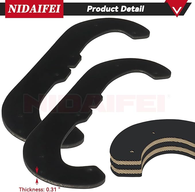 2 Pack 117-7700 Snow Blower Paddles with 117-7717 Scraper Blade for Toro Power Clear 180 418ZE 418ZR 518ZE 518ZR 18 inch Toro CCR Powerlite 38272 38472 38282 38273 38283 38473 Snow Throwers