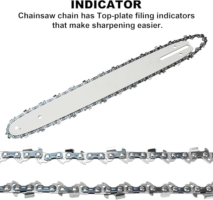 10 Inch Chainsaw Chains for Black & Decker LCS1020 20V LCS1020B, 10" Replacement Chain 3/8" LP Pitch .043" Gauge 40 Drive Links