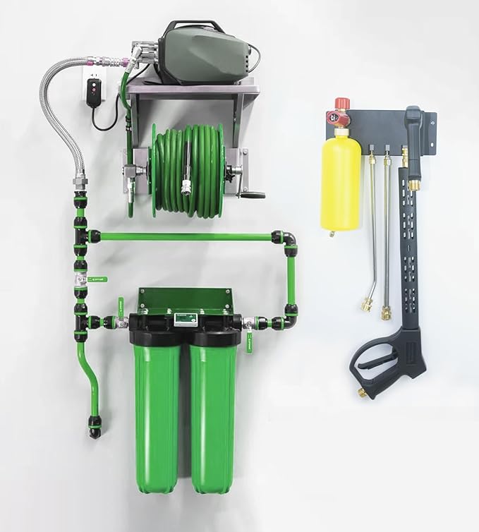 Pressure Washer Gun Holder-Foam Cannon Holder-for Foam Cannon,Pressure Washer Nozzle Tip and Pressure Wand Extension Storage Rack(fit 1/4" Quick Connector)