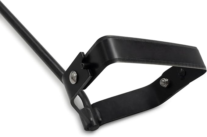 Barebones Stirrup Hand Hoe - Effective Gardening Tools for Weed Control and Soil Aeration - Lawn and Yard Tools - Weed Puller Tool (Black)